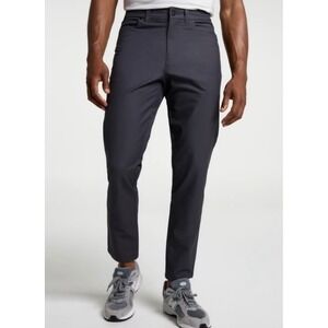 VRST Mens Slim Fit Limitless 5-Pocket Pants Black 36x30 Golf Commuter Trousers